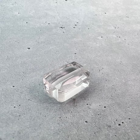 【ガネッシュヒマール産】天然ヒマラヤ水晶"手磨き加工"スクエアビーズ④/Ganesh Himal  Himalayan Quartz Square Beads