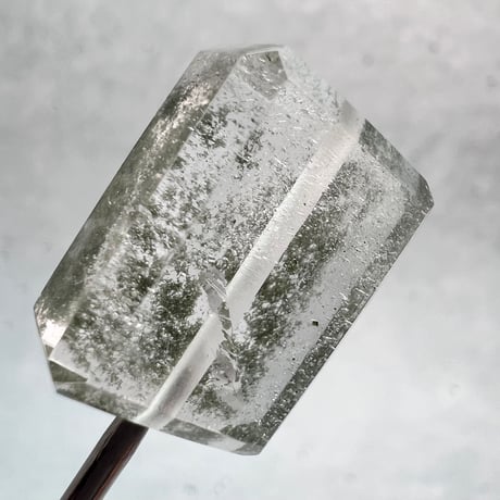 【ガネッシュヒマール産】天然ヒマラヤ水晶"手磨き加工"スクエアビーズ⑫/Ganesh Himal  Himalayan Quartz Square Beads