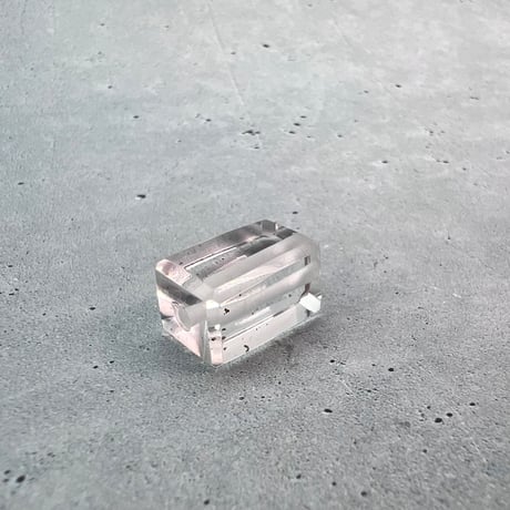 【ガネッシュヒマール産】天然ヒマラヤ水晶"手磨き加工"スクエアビーズ⑤/Ganesh Himal  Himalayan Quartz Square Beads
