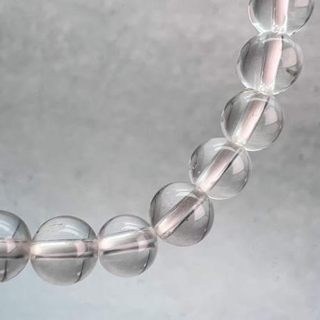 【ハイクオリティー】ガネッシュヒマール産天然ヒマラヤ水晶ブレスレット6mm内径15cm/High Quality Ganesh Himal Himalayan Quartz Bracelet