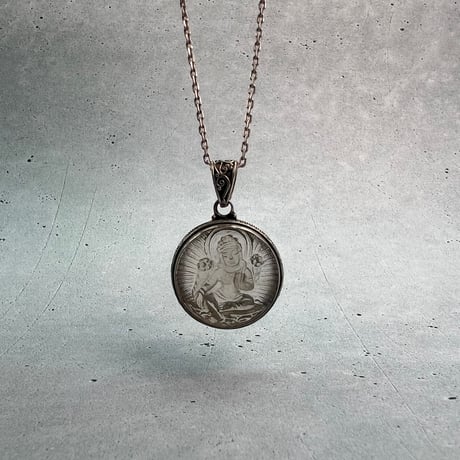【ガウリシャンカール産】天然ヒマラヤスモーキークォーツ"グリーンターラ様"ペンダントトップ②/Gaurishankar Himalayan Smoky Quartz "Green Tara"