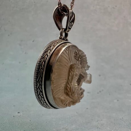 【ガウリシャンカール産】天然ヒマラヤスモーキークォーツ"グリーンターラ様"ペンダントトップ①/Gaurishankar Himalayan Smoky Quartz "Green Tara"