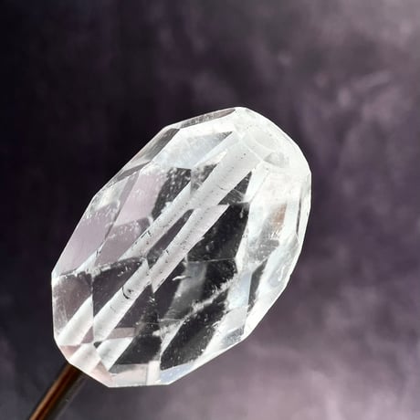 【カイラス産】天然ヒマラヤ水晶多面カットビーズ①/Kailash Himalayan Quartz Multi Cut Beads