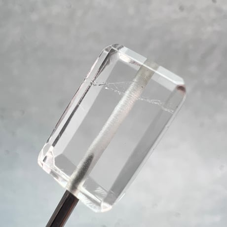 【ガネッシュヒマール産】天然ヒマラヤ水晶"手磨き加工"スクエアビーズ⑥/Ganesh Himal  Himalayan Quartz Square Beads