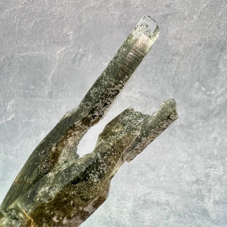 【ガネッシュヒマール産】クローライト&アクチノライトイン天然ヒマラヤ水晶/Ganesh Himal Chlorite&Actinorite in Himalayan Quartz