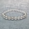 【カイラス産】\"手磨き加工\"天然ヒマラヤ水晶ブレスレット6mm内径15cm/Kailash Himalayan Quartz Bracelet