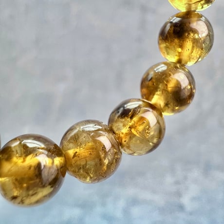 ネパール産🇳🇵【ハニートルマリン】ブレスレット7mm内径15②/Nepal HoneyTourmaline Bracelet