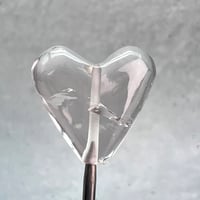 【ガネッシュヒマール産】天然ヒマラヤ水晶"手磨き加工"ハートビーズ⑤/Ganesh Himal Himalayan Quartz Heart Beads