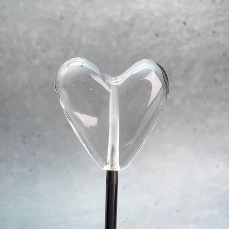 【ガネッシュヒマール産】天然ヒマラヤ水晶"手磨き加工"ハートビーズ③/Ganesh Himal Himalayan Quartz Heart Beads