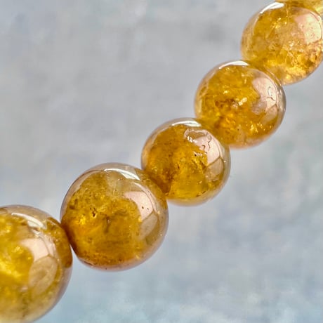 ネパール産🇳🇵【ハニートルマリン】ブレスレット7mm内径15①/Nepal Honey Tourmaline Bracelet