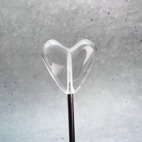 【ガネッシュヒマール産】天然ヒマラヤ水晶"手磨き加工"ハートビーズ③/Ganesh Himal Himalayan Quartz Heart Beads