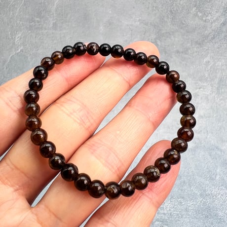 ネパール産🇳🇵【ヒマラヤドラバイトトルマリン】ブレスレット5mm内径15cm/Nepal Himalayan dravite tourmaline Bracelet