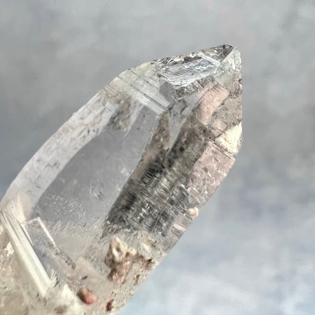 【カイラス産】天然ヒマラヤ水晶革紐付きペンダント⑧/Kailash Himalayan Quartz Pendant