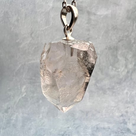 【ガネッシュヒマール産】天然ヒマラヤ水晶バチカン付きペンダントトップ/Ganesh Himal Natural Pendant Top