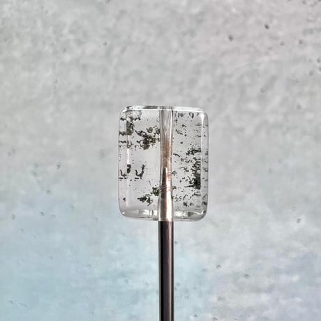 【ガネッシュヒマール産】天然ヒマラヤ水晶"手磨き加工"スクエアビーズ⑧/Ganesh Himal  Himalayan Quartz Square Beads
