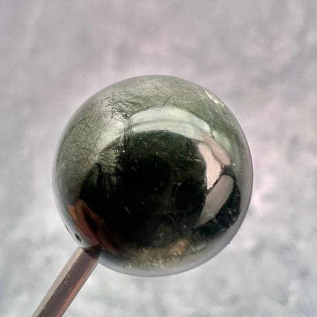 【ガネッシュヒマール産】クローライト&アクチノライトイン天然ヒマラヤ水晶ビーズ⑦/Ganesh Himal Chlorite&Actinorite in Himalayan Quartz beads