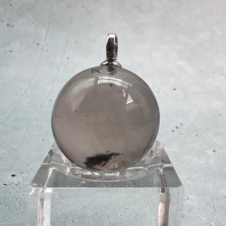 【ガウリシャンカール産】天然ヒマラヤスモーキークォーツスフィアペンダントトップ②/GauriShankar Himalayan Smoky Quartz Sphere Pendant Top