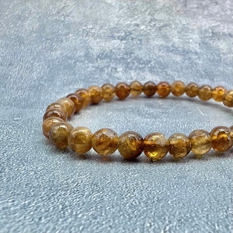 ネパール産🇳🇵【ハニートルマリン】ブレスレット5mm内径15②/Nepal HoneyTourmaline Bracelet