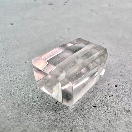 【ガネッシュヒマール産】天然ヒマラヤ水晶"手磨き加工"スクエアビーズ③/Ganesh Himal  Himalayan Quartz Square Beads