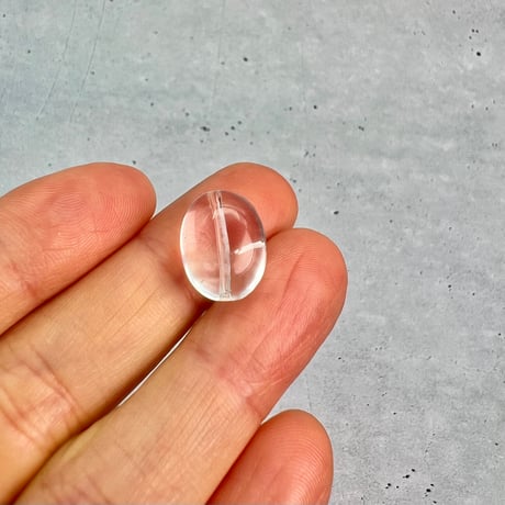 【カイラス産】天然ヒマラヤ水晶タンブル型ビーズ⑧/Kailash Himalayan Quartz Tumble Beads