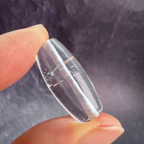 【カイラス産】天然ヒマラヤ水晶バレルビーズ③/Kailash Himalayan Quartz Barrel Beads