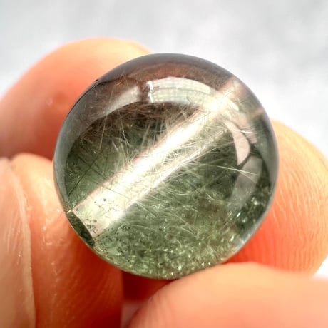 【ガネッシュヒマール産】クローライト&アクチノライトイン天然ヒマラヤ水晶ビーズ①/Ganesh Himal Chlorite&Actinolite in Himalayan Quartz beads