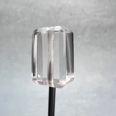 【ガネッシュヒマール産】天然ヒマラヤ水晶"手磨き加工"スクエアビーズ③/Ganesh Himal  Himalayan Quartz Square Beads