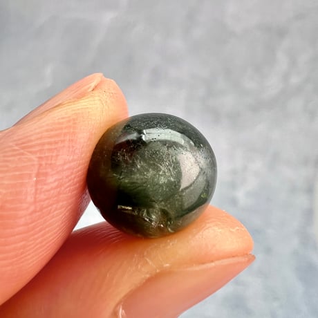 【ガネッシュヒマール産】クローライト&アクチノライトイン天然ヒマラヤ水晶ビーズ③/Ganesh Himal Chlorite&Actinorite in Himalayan Quartz beads