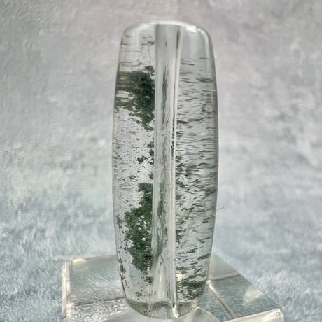 【ガネッシュヒマール産】クローライトイン天然ヒマラヤ水晶 樽型ビーズ①/Ganesh Himal Chlorite in Himalayan Quartz barrel beads