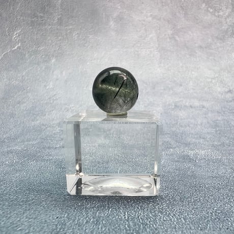 【ガネッシュヒマール産】クローライト&アクチノライトイン天然ヒマラヤ水晶ビーズ④/Ganesh Himal Chlorite&Actinorite in Himalayan Quartz beads