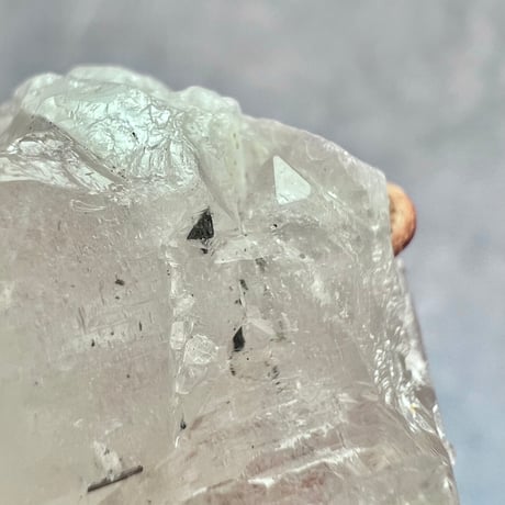 【カイラス産】天然ヒマラヤ水晶革紐付きペンダント②/Kailash Himalayan Quartz Pendant