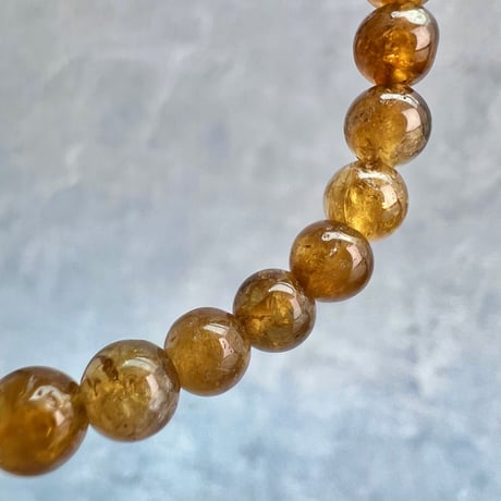 ネパール産🇳🇵【ハニートルマリン】ブレスレット5mm内径15cm③/Nepal HoneyTourmaline Bracelet