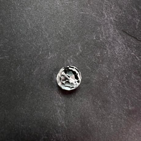 【カイラス産】天然ヒマラヤ水晶多面カットラウンドビーズ①/Kailash Himalayan Quartz Multi Cut Round Beads