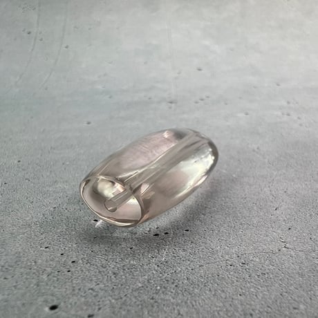 【ガウリシャンカール産】天然ヒマラヤスモーキークォーツ"手磨き加工"バレルビーズ①/Gaurishankar Himalayan Smoky Quartz Barrel Beads