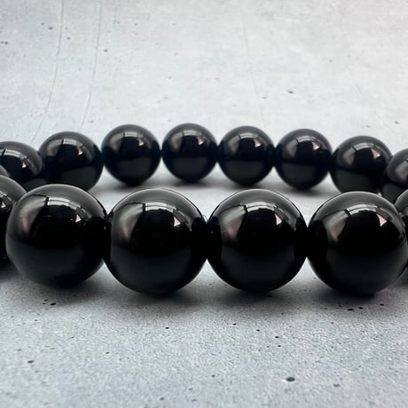 【チベット産】モリオンブレスレット内径15.5cm/Tibetan Morion  Bracelet