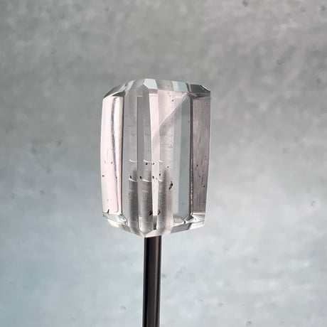 【ガネッシュヒマール産】天然ヒマラヤ水晶"手磨き加工"スクエアビーズ⑤/Ganesh Himal  Himalayan Quartz Square Beads