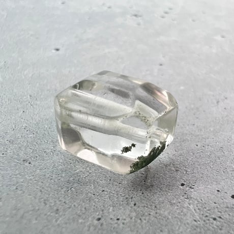 【ガネッシュヒマール産】天然ヒマラヤ水晶"手磨き加工"スクエアビーズ⑬/Ganesh Himal  Himalayan Quartz Square Beads