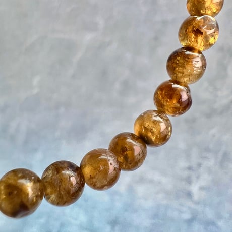 ネパール産🇳🇵【ハニートルマリン】ブレスレット5mm内径15②/Nepal HoneyTourmaline Bracelet