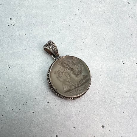【ガウリシャンカール産】天然ヒマラヤスモーキークォーツ"ガネーシャ様"ペンダントトップ④/Gaurishankar Himalayan Smoky Quartz "Ganesha"