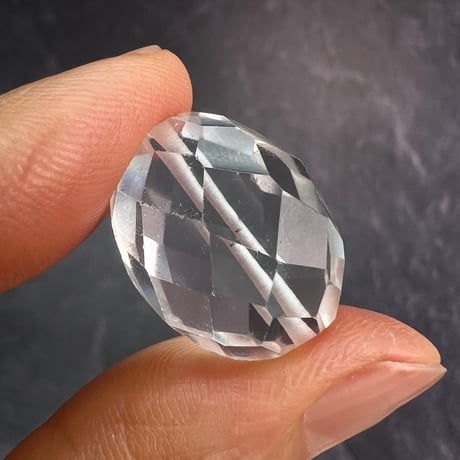 【カイラス産】天然ヒマラヤ水晶多面カットビーズ⑦/Kailash Himalayan Quartz Multi Cut Beads