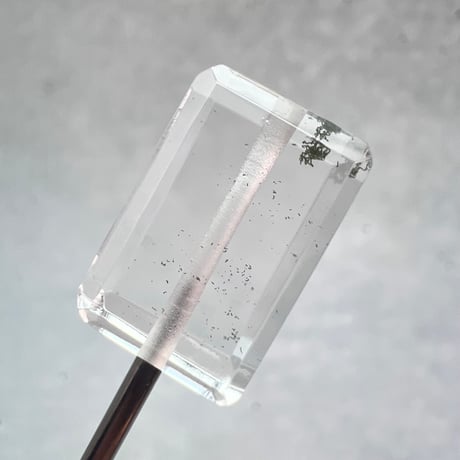 【ガネッシュヒマール産】天然ヒマラヤ水晶"手磨き加工"スクエアビーズ⑦/Ganesh Himal  Himalayan Quartz Square Beads