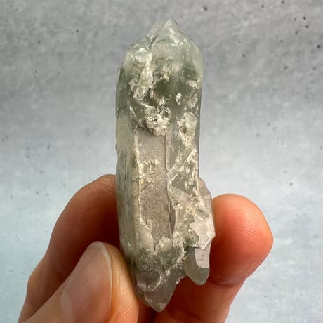 【マナスル産】クローライトイン天然ヒマラヤ水晶⑤/Manaslu Chlorite in Himalayan Quartz