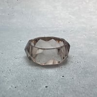 【ガウリシャンカール産】天然ヒマラヤスモーキークォーツ ファセットリング(16号)/GauriShankar Smoky Quartz Facet Ring