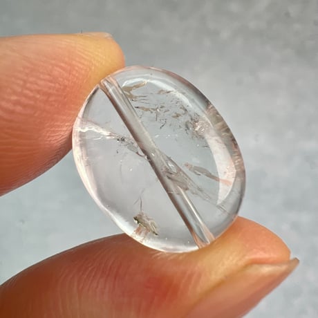 【カイラス産】天然ヒマラヤ水晶タンブル型ビーズ①/Kailash Himalayan Quartz Tumble Beads