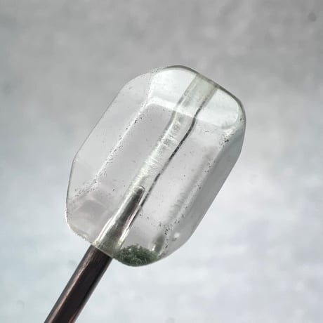 【ガネッシュヒマール産】天然ヒマラヤ水晶"手磨き加工"スクエアビーズ⑬/Ganesh Himal  Himalayan Quartz Square Beads