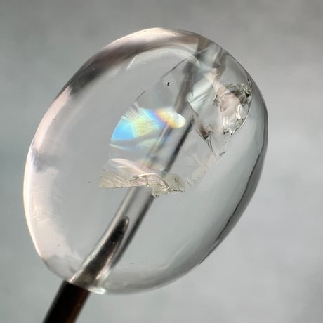 【カイラス産】天然ヒマラヤ水晶タンブル型ビーズ⑦/Kailash Himalayan Quartz Tumble Beads
