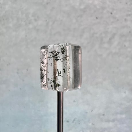 【ガネッシュヒマール産】天然ヒマラヤ水晶"手磨き加工"スクエアビーズ⑧/Ganesh Himal  Himalayan Quartz Square Beads