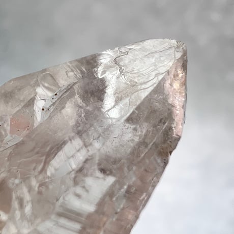 【カイラス産】天然ヒマラヤ水晶革紐付きペンダント⑨/Kailash Himalayan Quartz Pendant