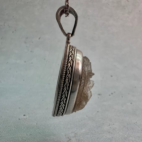 【ガウリシャンカール産】天然ヒマラヤスモーキークォーツ"グリーンターラ様"ペンダントトップ①/Gaurishankar Himalayan Smoky Quartz "Green Tara"