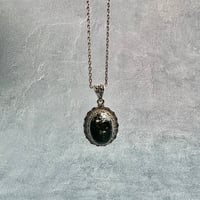 【ガネッシュヒマール産】クローライトイン天然ヒマラヤ水晶シルバー925ペンダントトップ/Ganesh Himal Chlorite in Himalayan Quartz Pendant Top